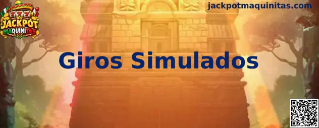 Representación visual de giros simulados y tragamonedas de Jackpot Maquinitas